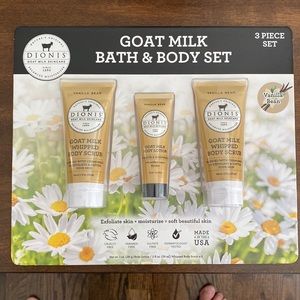 Dionis goat milk bath and body set